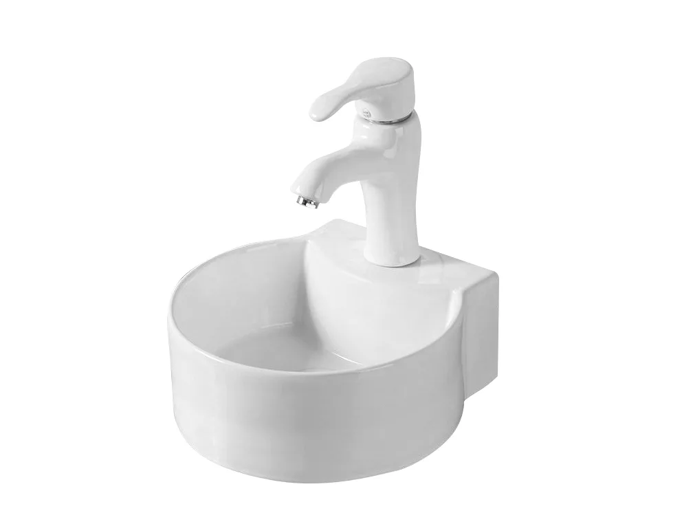 Подвесная белая раковина для ванной Gid N9134 керамическая