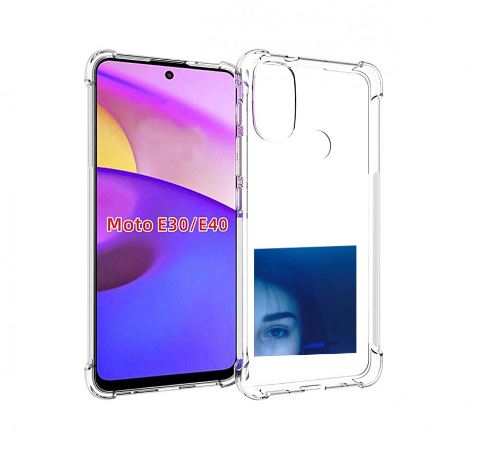 

Чехол бампер MyPads Hate Love face для Motorola Moto E30., Прозрачный, Tocco