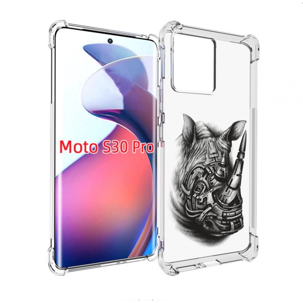 

Чехол MyPads стальной носорог для Motorola Moto S30 Pro, Прозрачный, Tocco