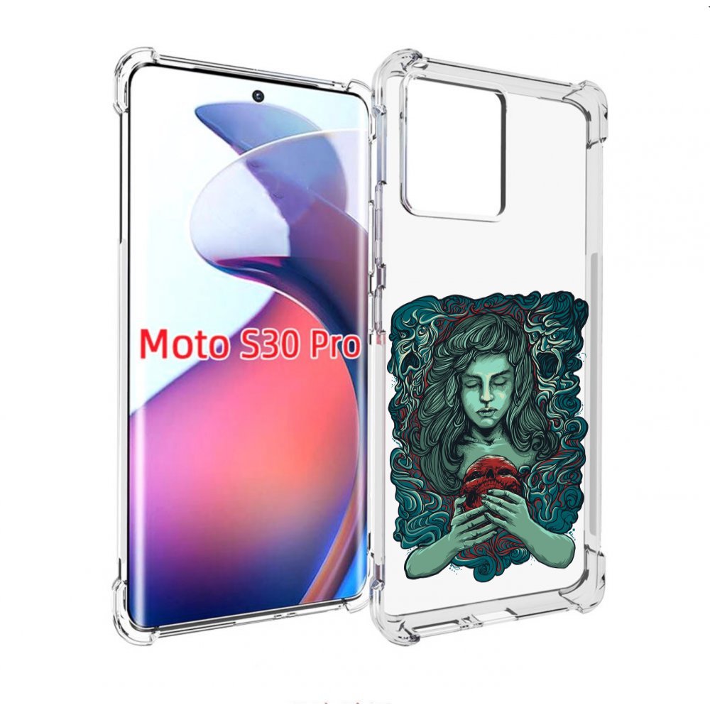 

Чехол MyPads спящая девушка для Motorola Moto S30 Pro, Прозрачный, Tocco