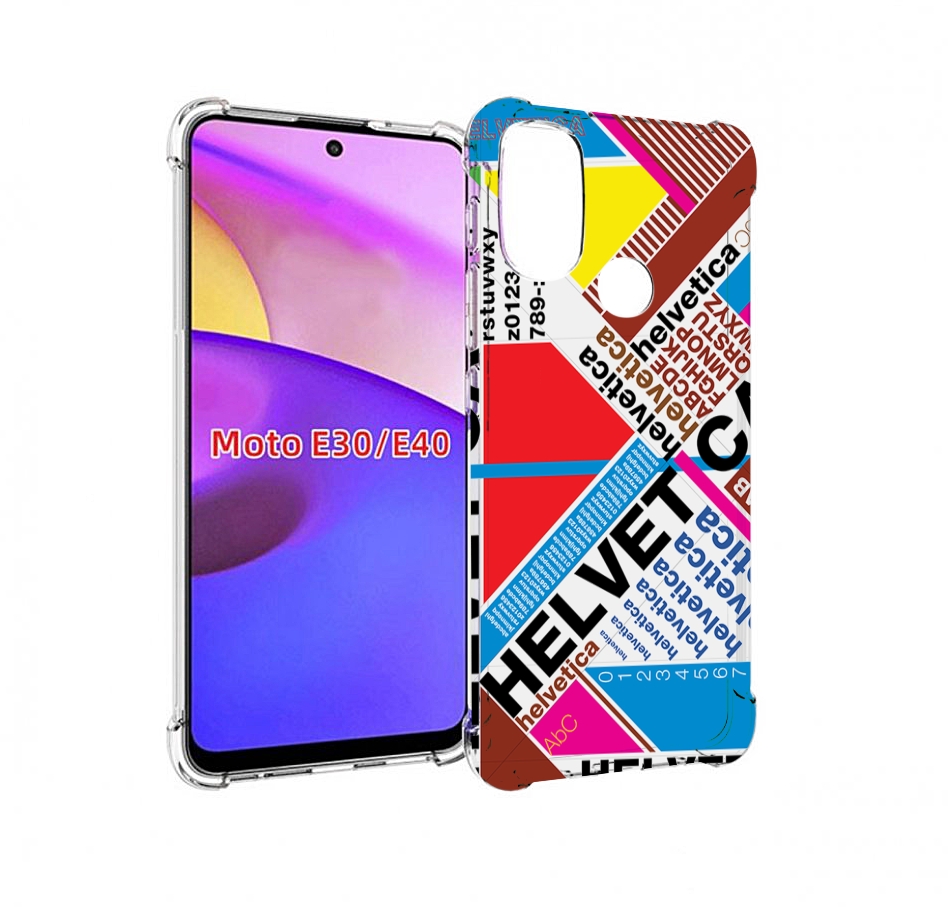 

Чехол Бампер Mypads Helvet Для Motorola Moto E30., Прозрачный, Tocco