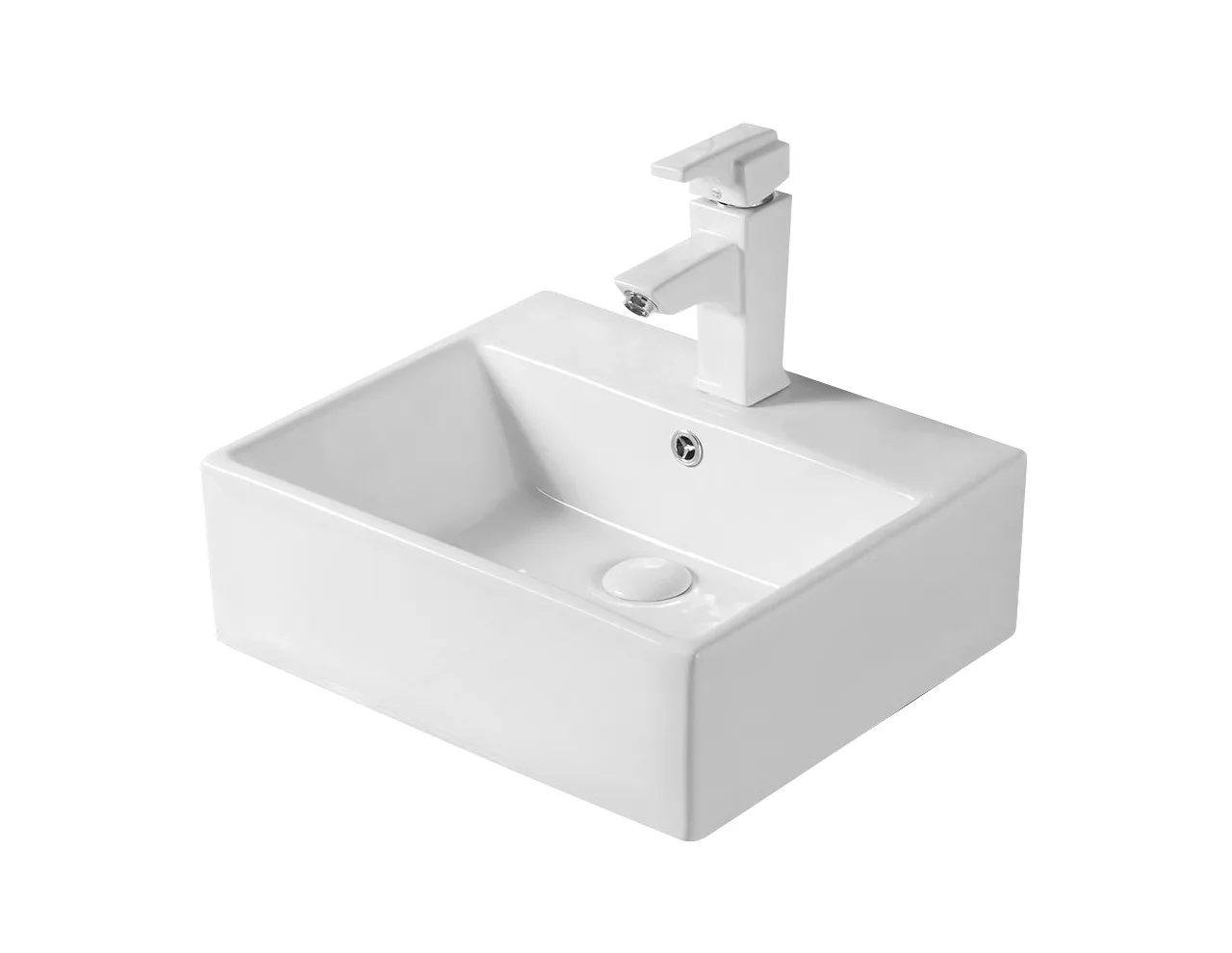 Накладная белая раковина для ванной Gid N9145, прямоугольная керамическая triol миска керамическая для собак песик