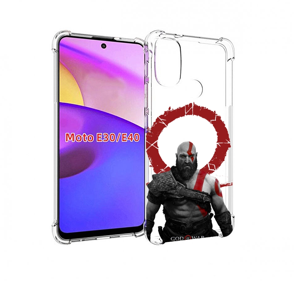 

Чехол бампер MyPads God-of-War для Motorola Moto E30., Прозрачный, Tocco