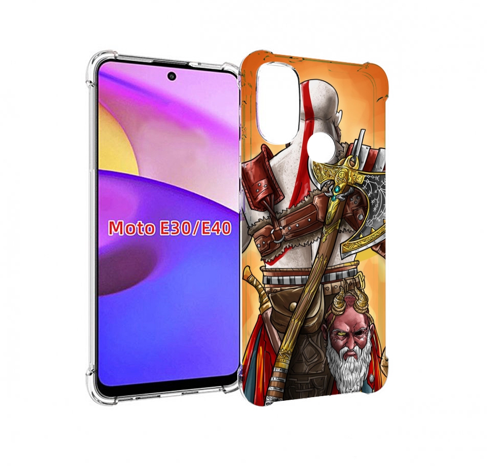 

Чехол бампер MyPads God of War для Motorola Moto E30., Прозрачный, Tocco