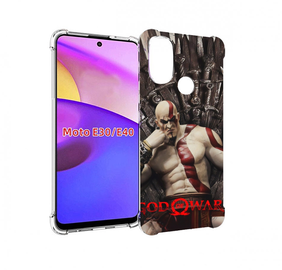 

Чехол бампер MyPads God of War Кратос для Motorola Moto E30., Прозрачный, Tocco