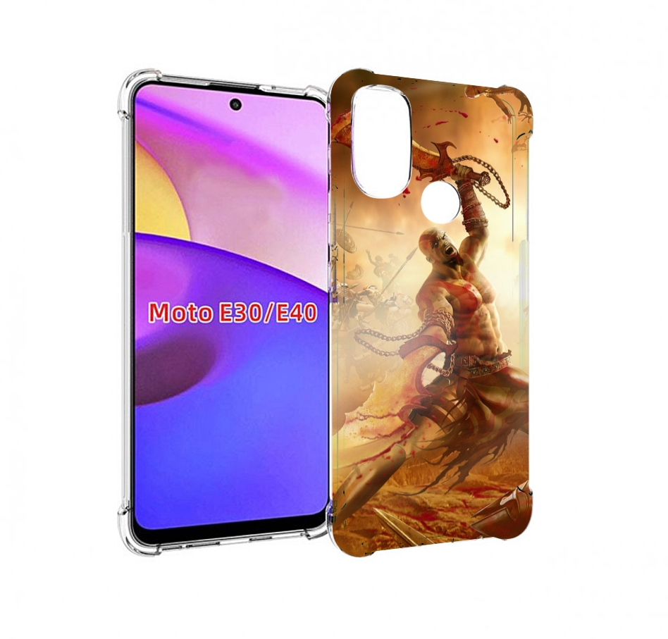 

Чехол бампер MyPads God Of War III для Motorola Moto E30., Прозрачный, Tocco