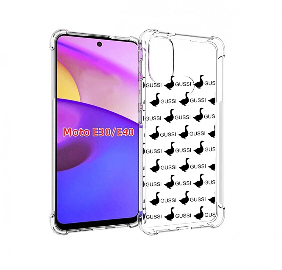 

Чехол бампер MyPads GUSSI для Motorola Moto E30., Прозрачный, Tocco