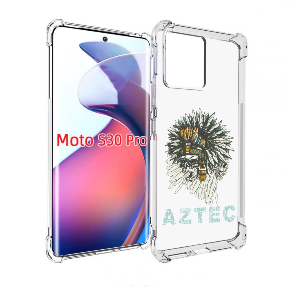 

Чехол MyPads скелет индеец для Motorola Moto S30 Pro, Прозрачный, Tocco