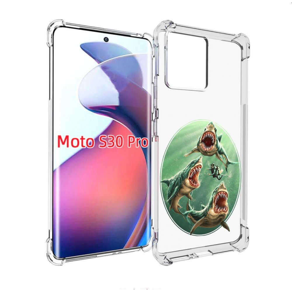 

Чехол MyPads синяя бездна для Motorola Moto S30 Pro, Прозрачный, Tocco
