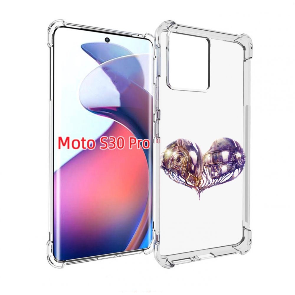 

Чехол MyPads сердце абстракция для Motorola Moto S30 Pro, Прозрачный, Tocco