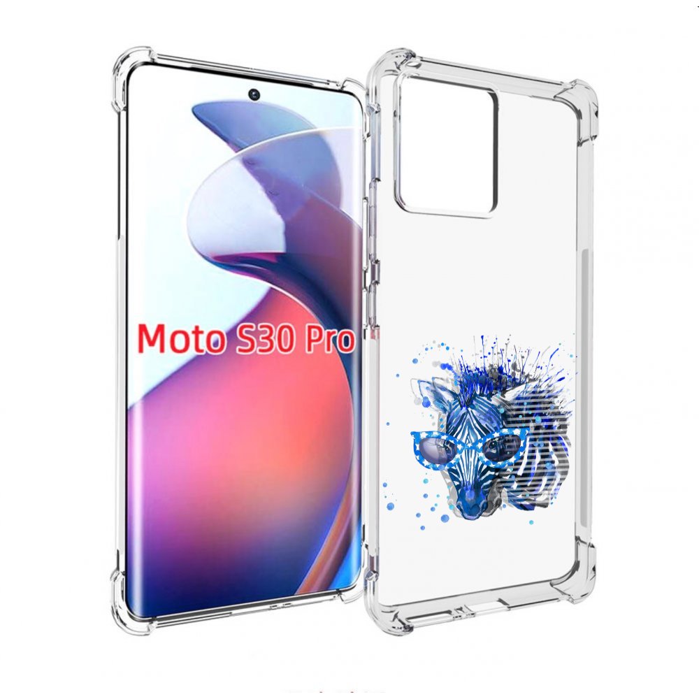 

Чехол MyPads расплывчатая зебра для Motorola Moto S30 Pro, Прозрачный, Tocco