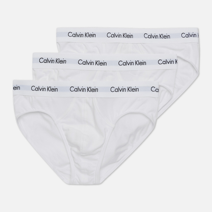 фото Набор брифов мужских calvin klein underwear u2661g белых xl