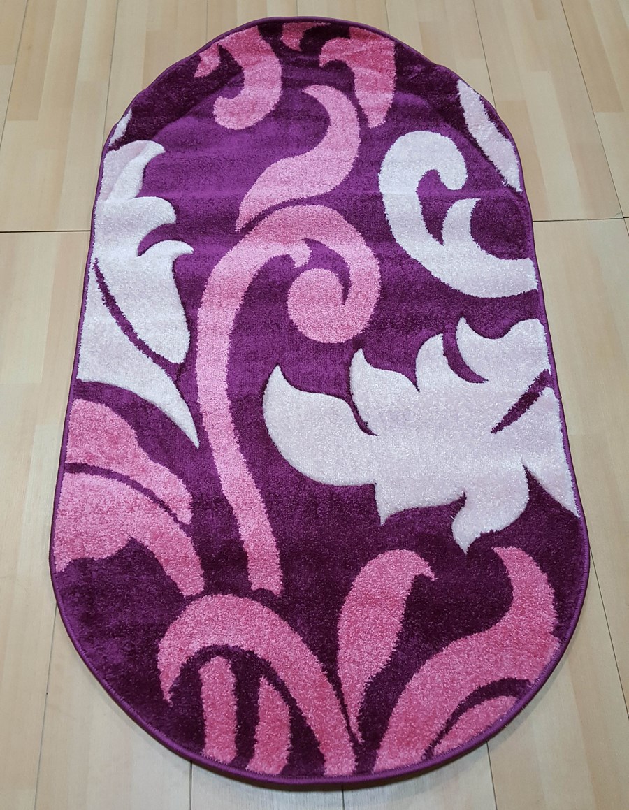 фото Ковер fruzan 1106r овал малин 080x150 sofia rugs