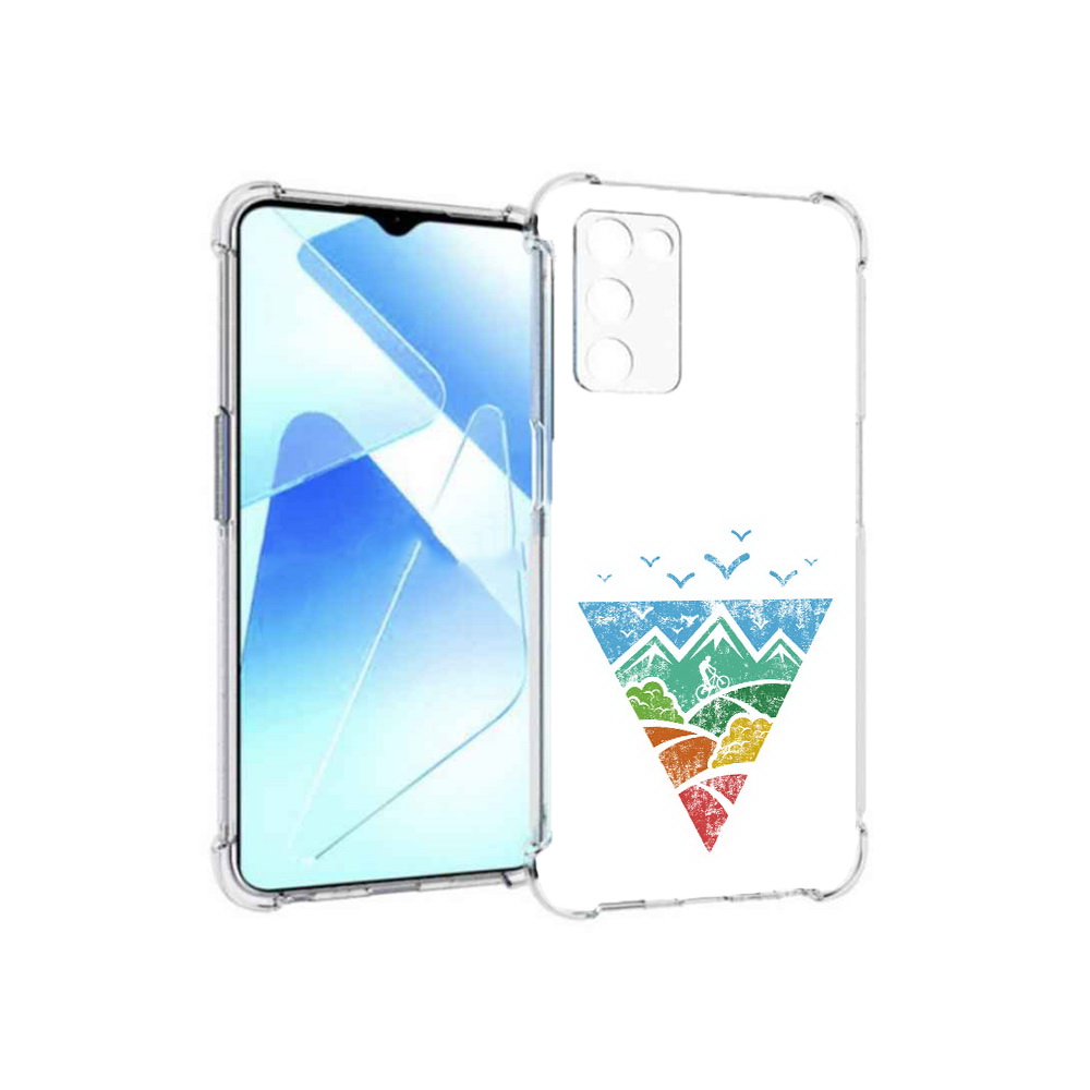 

Чехол MyPads Tocco для Infinix Zero X Pro Лес земля море чайки, Прозрачный, Tocco
