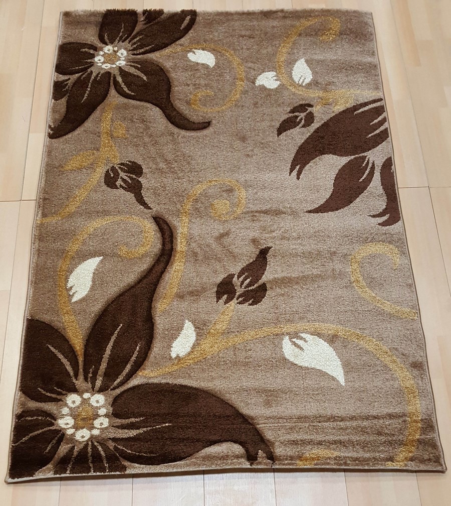 фото Ковер fruzan 1065z прямой т.беж 080x150 sofia rugs