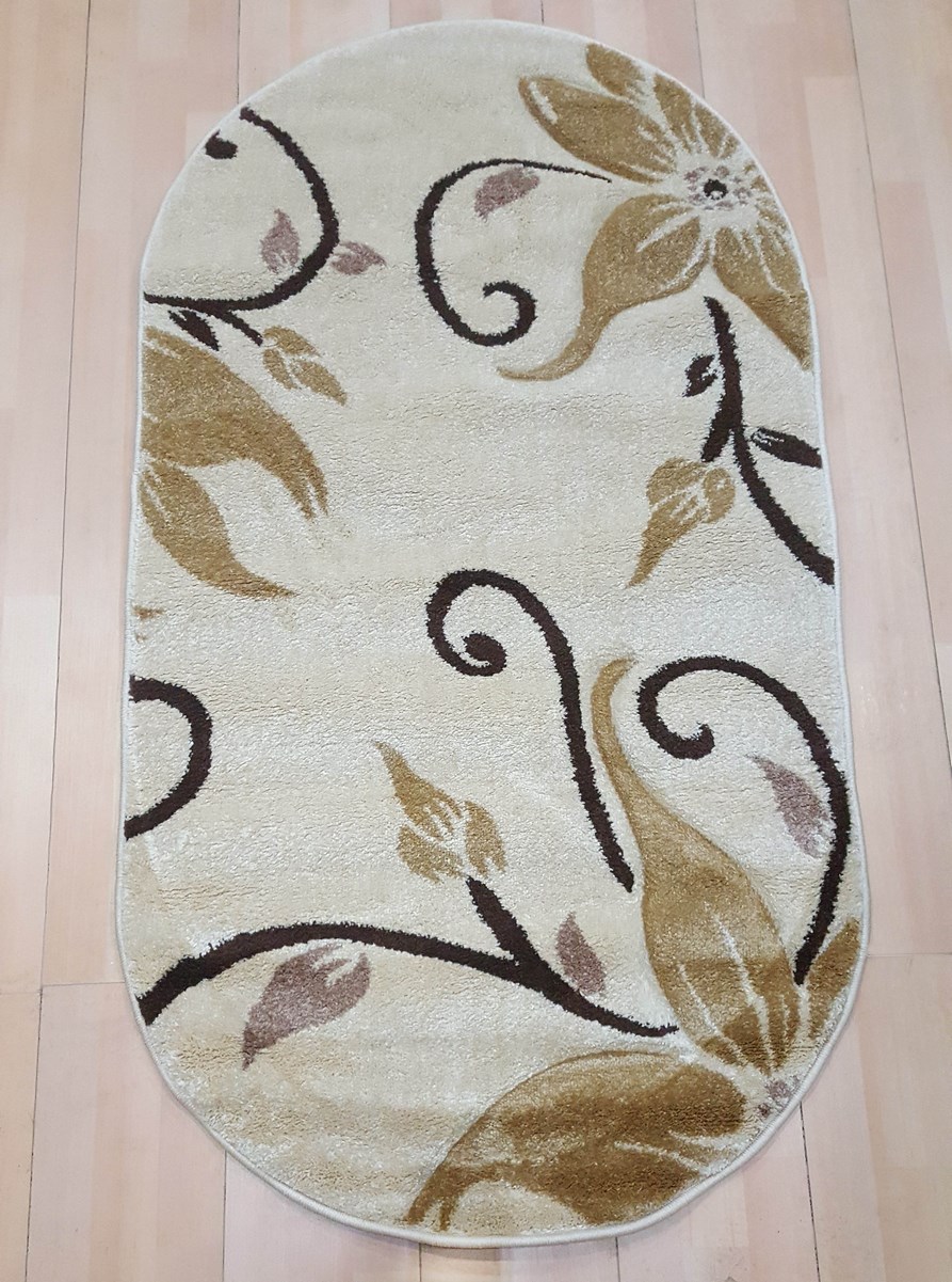 фото Ковер fruzan 1065r овал крем 120x180 sofia rugs