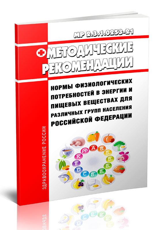 

МР 2.3.1.0253-21 Нормы физиологических потребностей в энергии и пищевых веществах