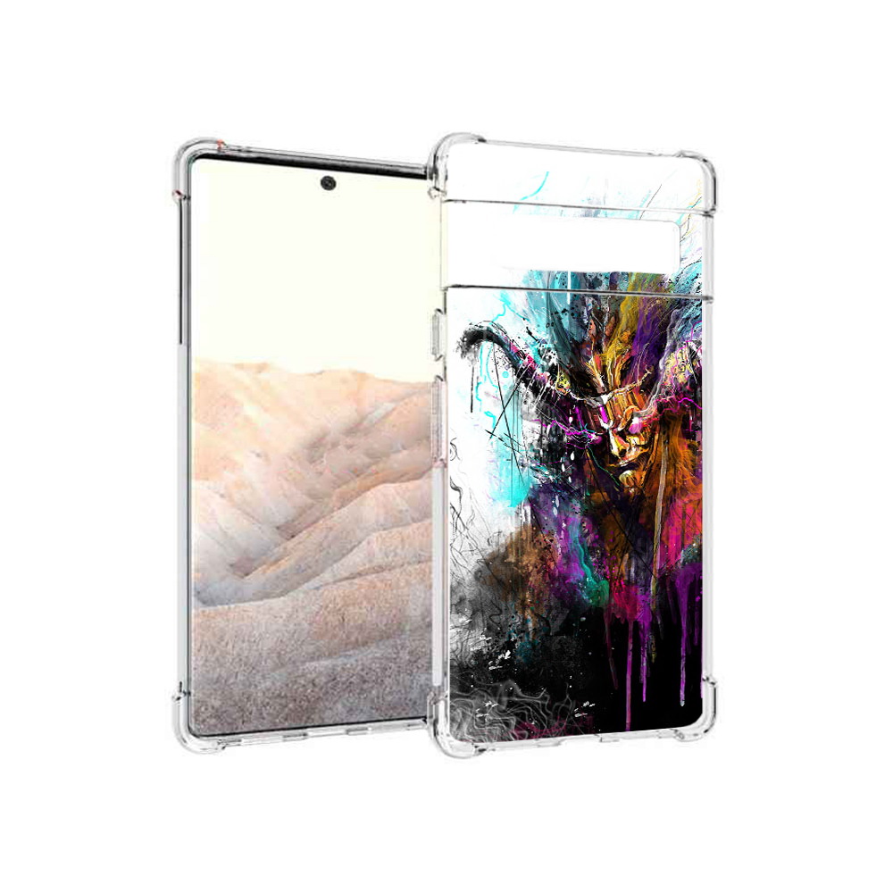 

Чехол MyPads Tocco для Google Pixel 6 Pro яркий дьявол, Прозрачный, Tocco