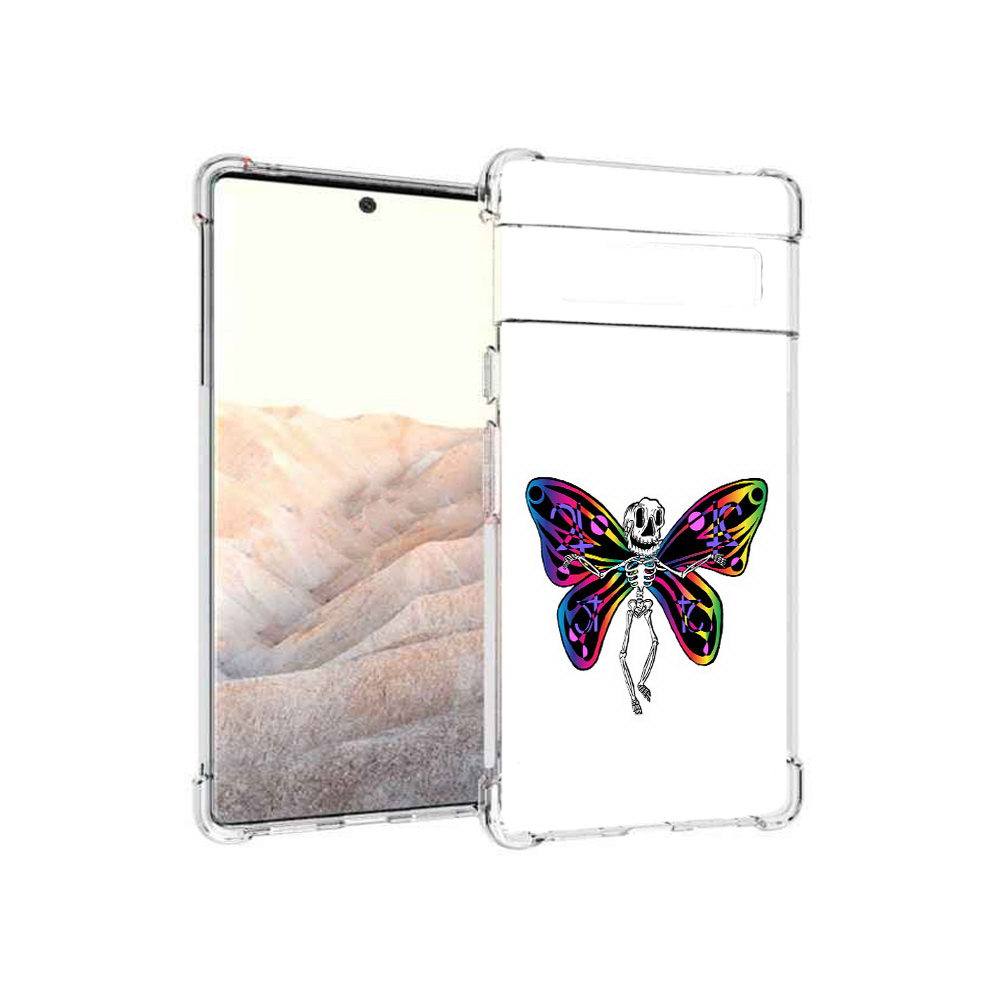 

Чехол MyPads Tocco для Google Pixel 6 Pro эффект бабочки, Прозрачный, Tocco