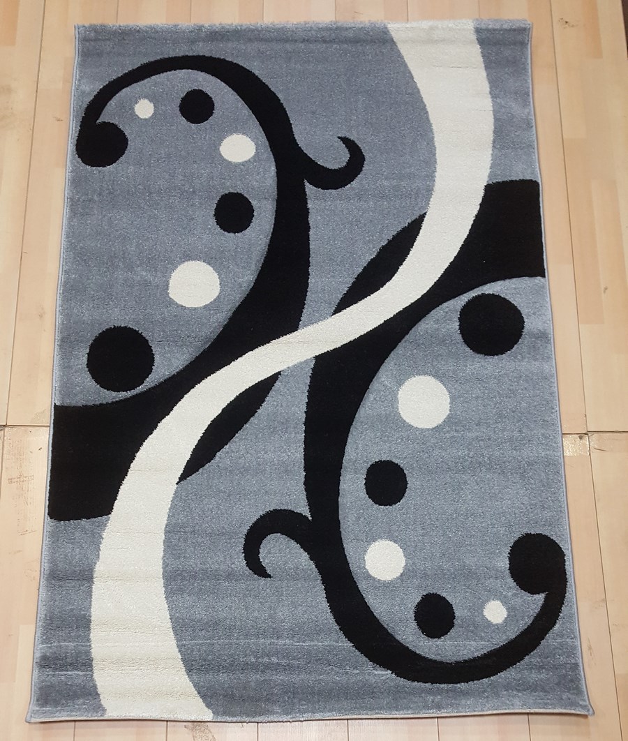 фото Ковер fruzan 1062r прямой серый 080x300 sofia rugs