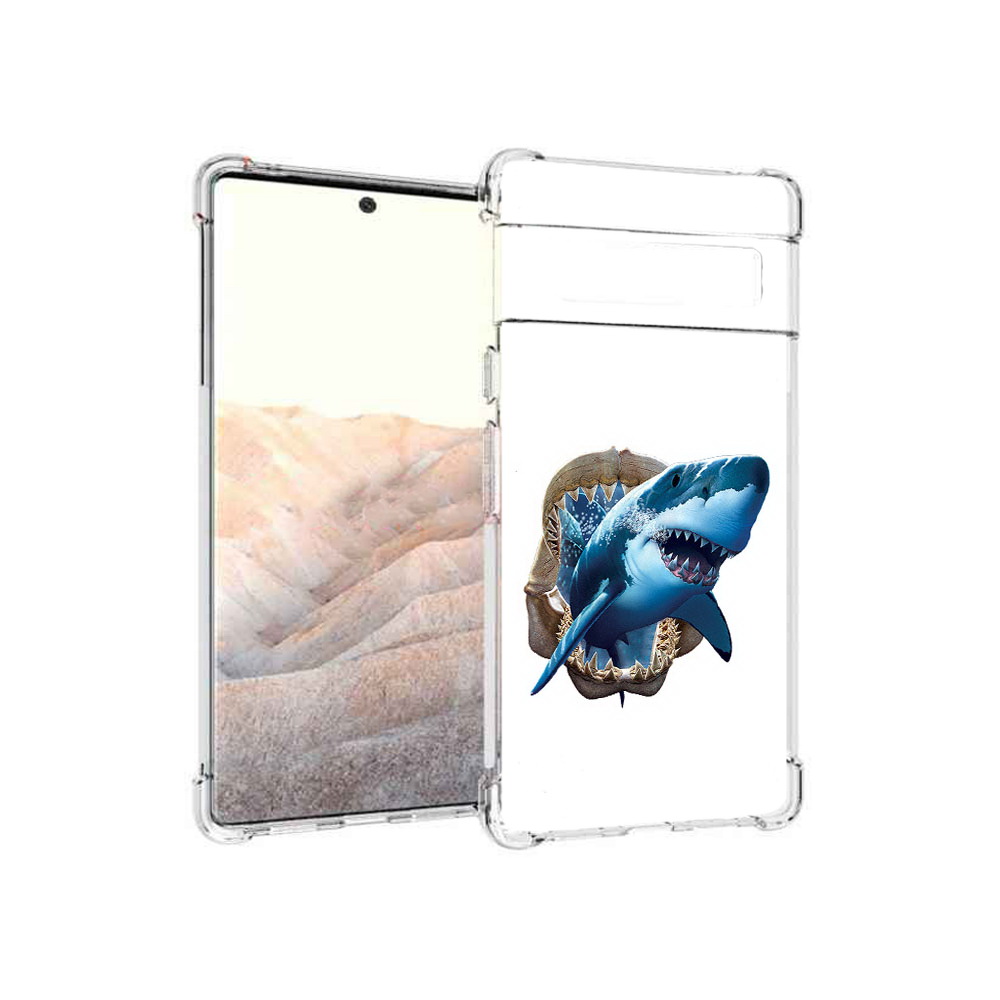 

Чехол MyPads Tocco для Google Pixel 6 Pro челюсти, Прозрачный, Tocco