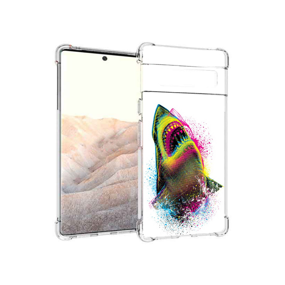 

Чехол MyPads Tocco для Google Pixel 6 Pro челюсти-2, Прозрачный, Tocco