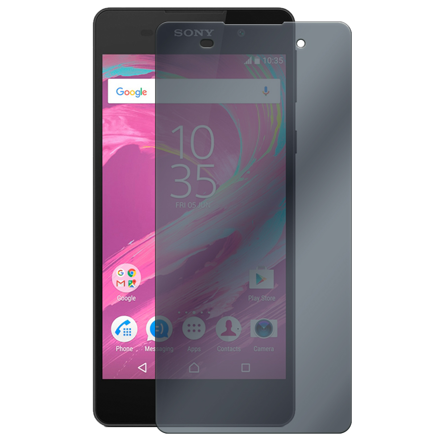 Стекло защитное гибридное Антишпион Krutoff для Sony Xperia E5