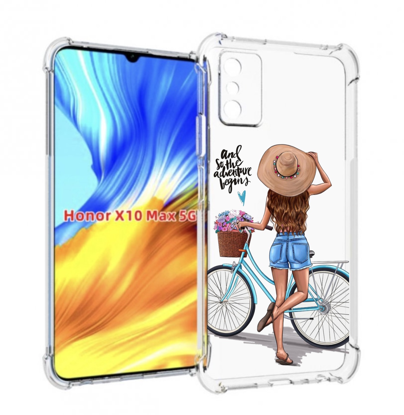 

Чехол MyPads Adventure женский для Honor X10 Max, Прозрачный, Tocco