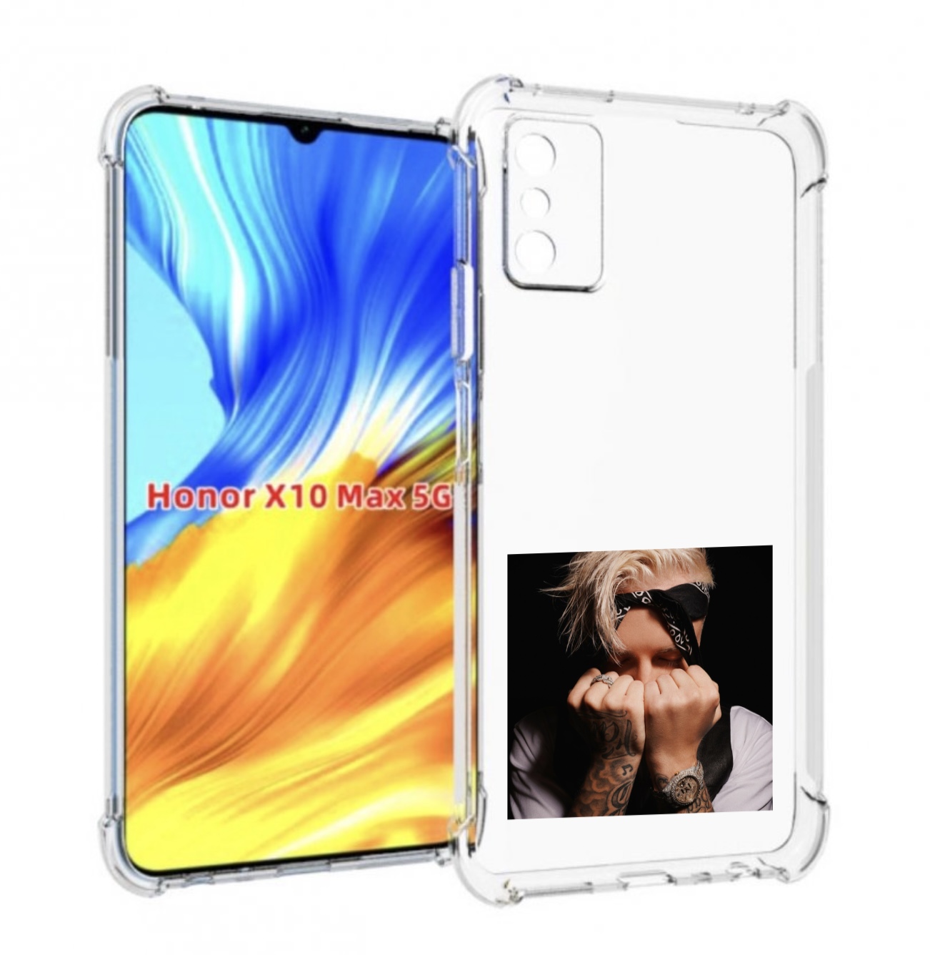 

Чехол MyPads 58 Егор Крид для Honor X10 Max, Прозрачный, Tocco