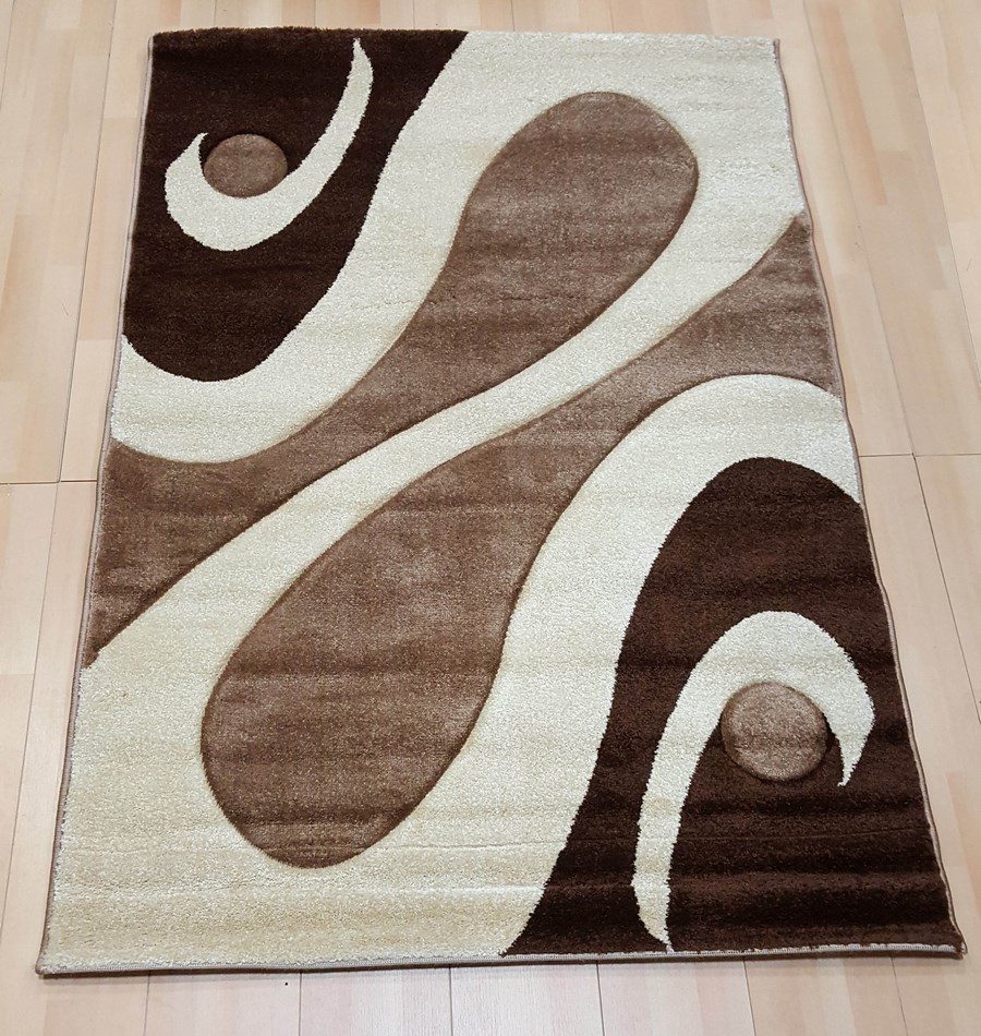 фото Ковер fruzan 1037r прямой т.беж 080x150 sofia rugs