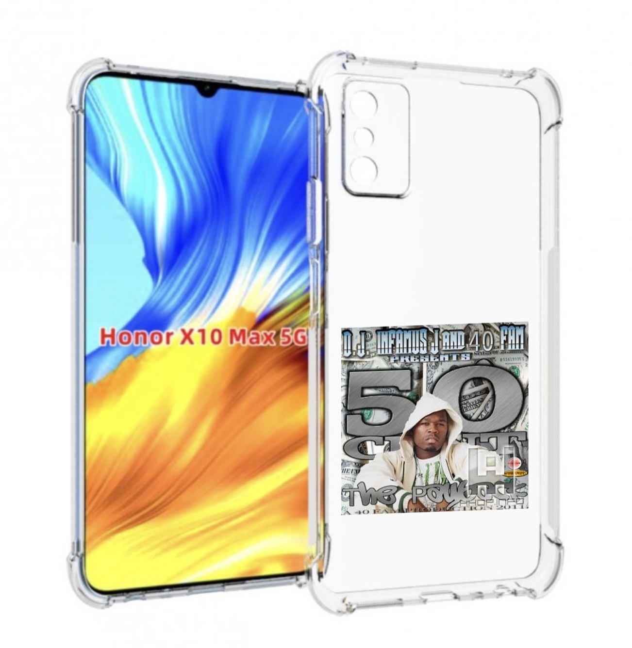 

Чехол MyPads 50 Cent - The Payback для Honor X10 Max, Прозрачный, Tocco