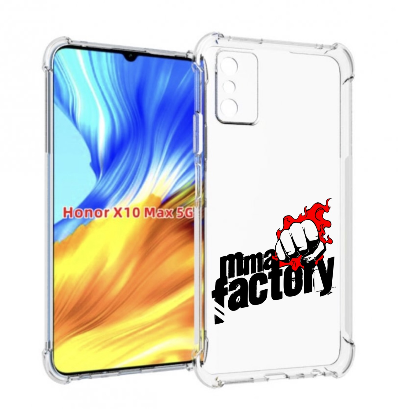 

Чехол MyPads Единоборства ММА для Honor X10 Max, Прозрачный, Tocco