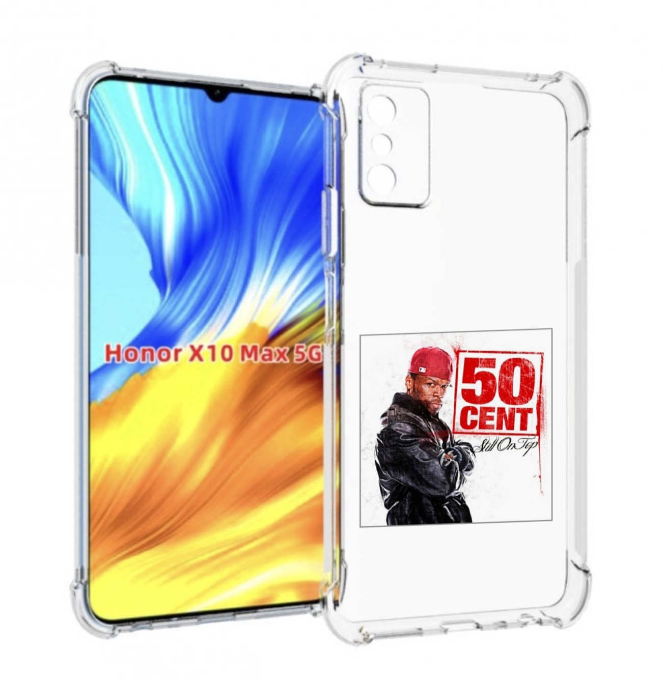 

Чехол MyPads 50 Cent - Still On Top для Honor X10 Max, Прозрачный, Tocco