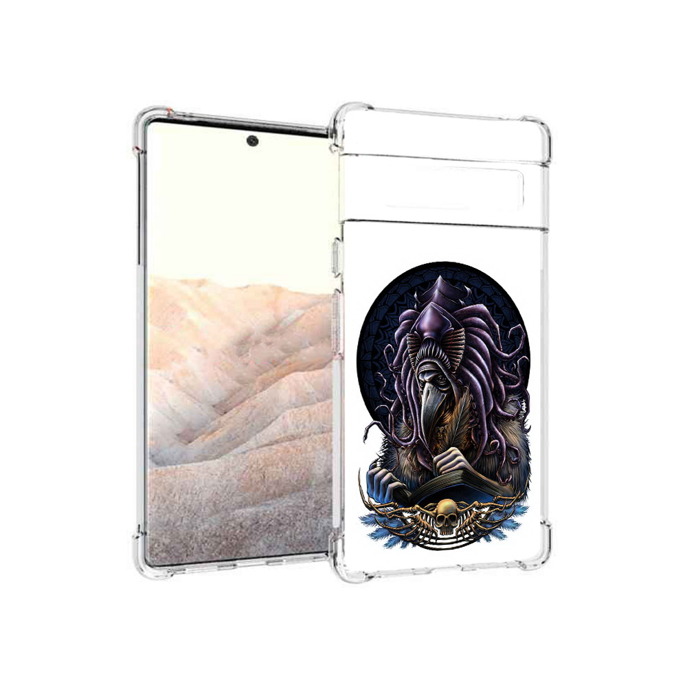 

Чехол MyPads Tocco для Google Pixel 6 Pro умный ворон, Прозрачный, Tocco