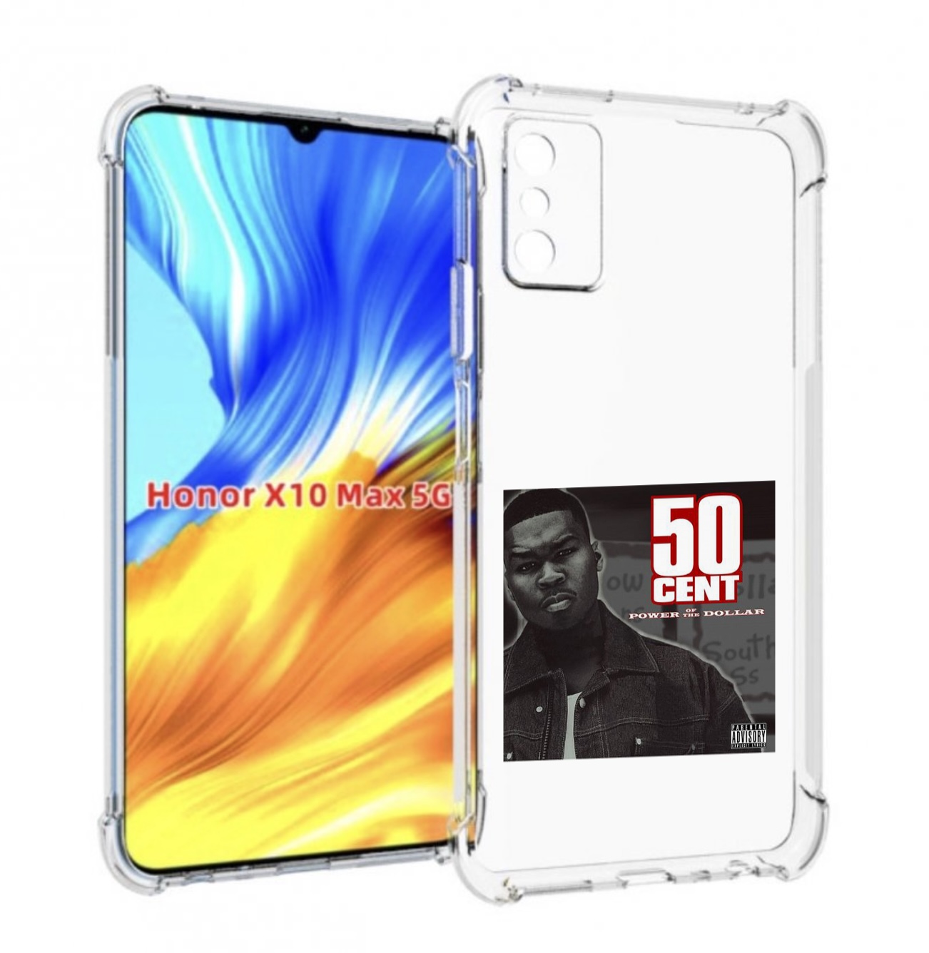 

Чехол MyPads 50 Cent - Power Of The Dollar для Honor X10 Max, Прозрачный, Tocco