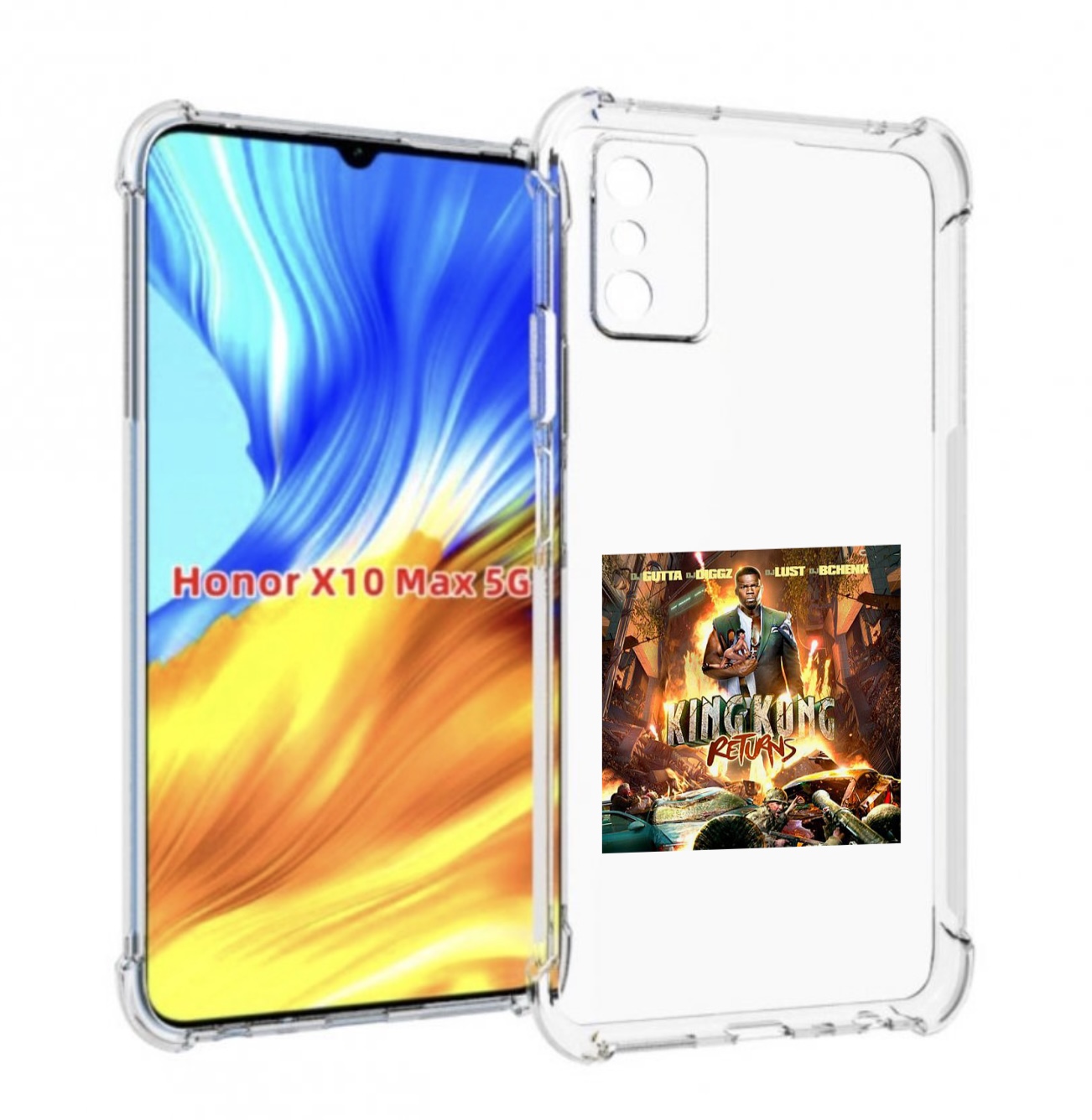 

Чехол MyPads 50 Cent - King Kong Returns для Honor X10 Max, Прозрачный, Tocco