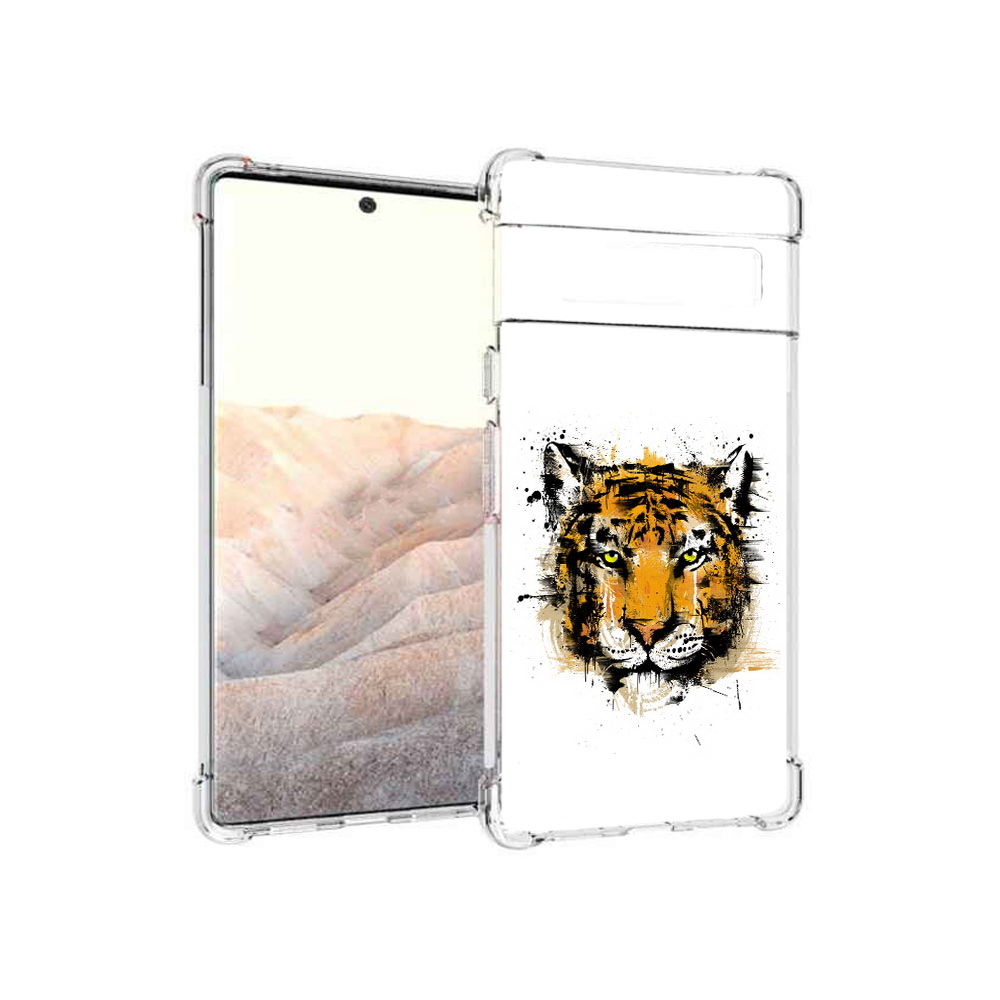 

Чехол MyPads Tocco для Google Pixel 6 Pro тигруля, Прозрачный, Tocco