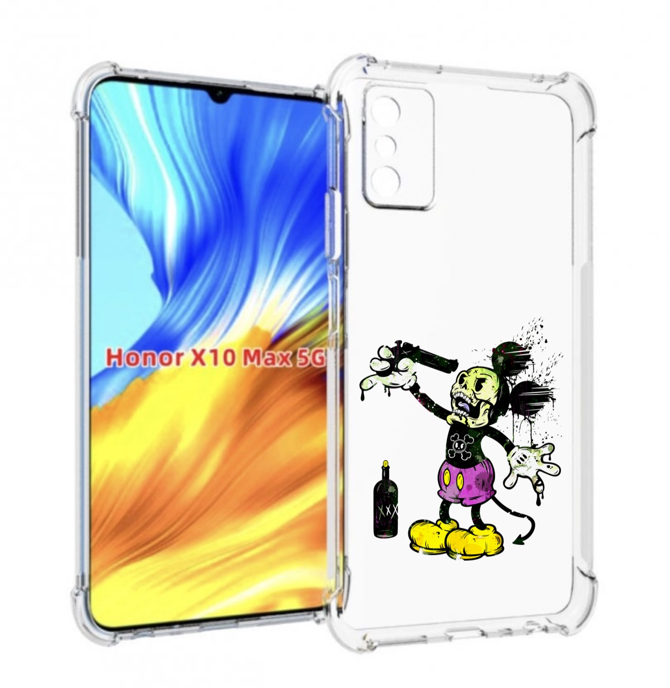 

Чехол MyPads Драг Микки для Honor X10 Max, Прозрачный, Tocco