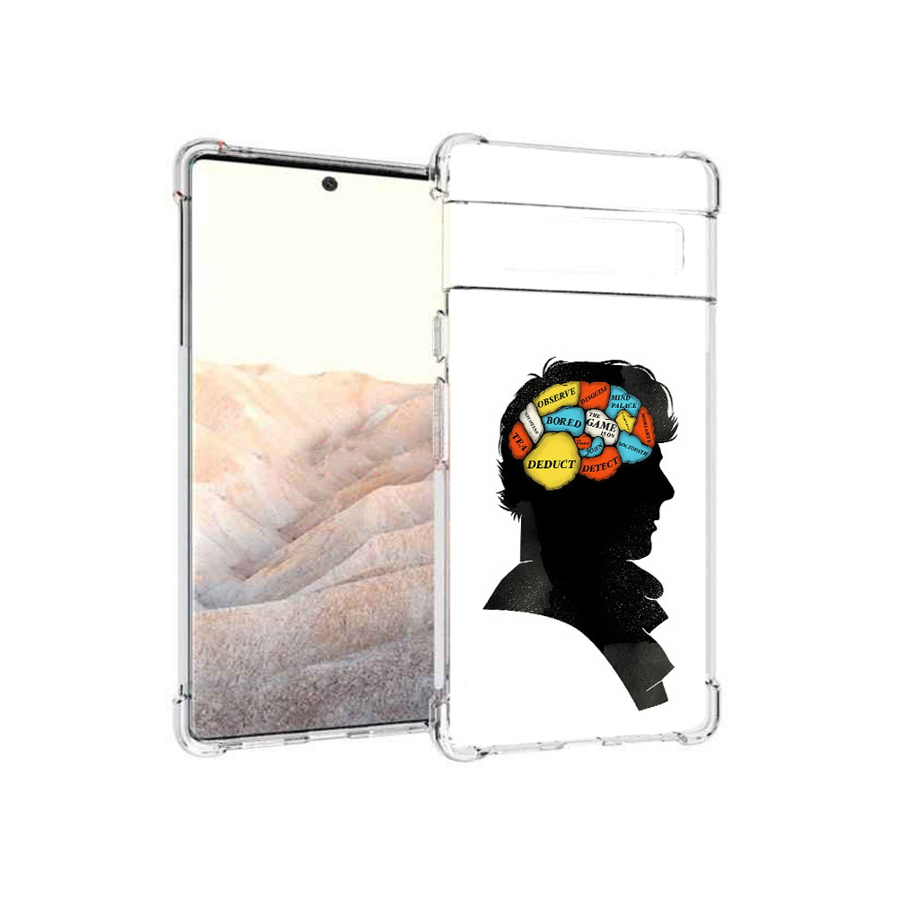 

Чехол MyPads Tocco для Google Pixel 6 Pro темный рисунок, Прозрачный, Tocco