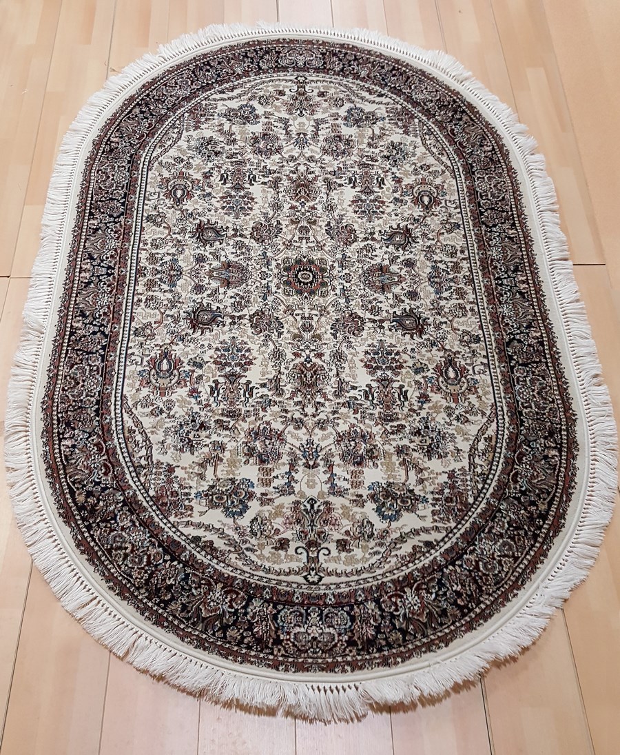 фото Ковер abr prestig 4005a овал крем/синий 250х350 sofia rugs