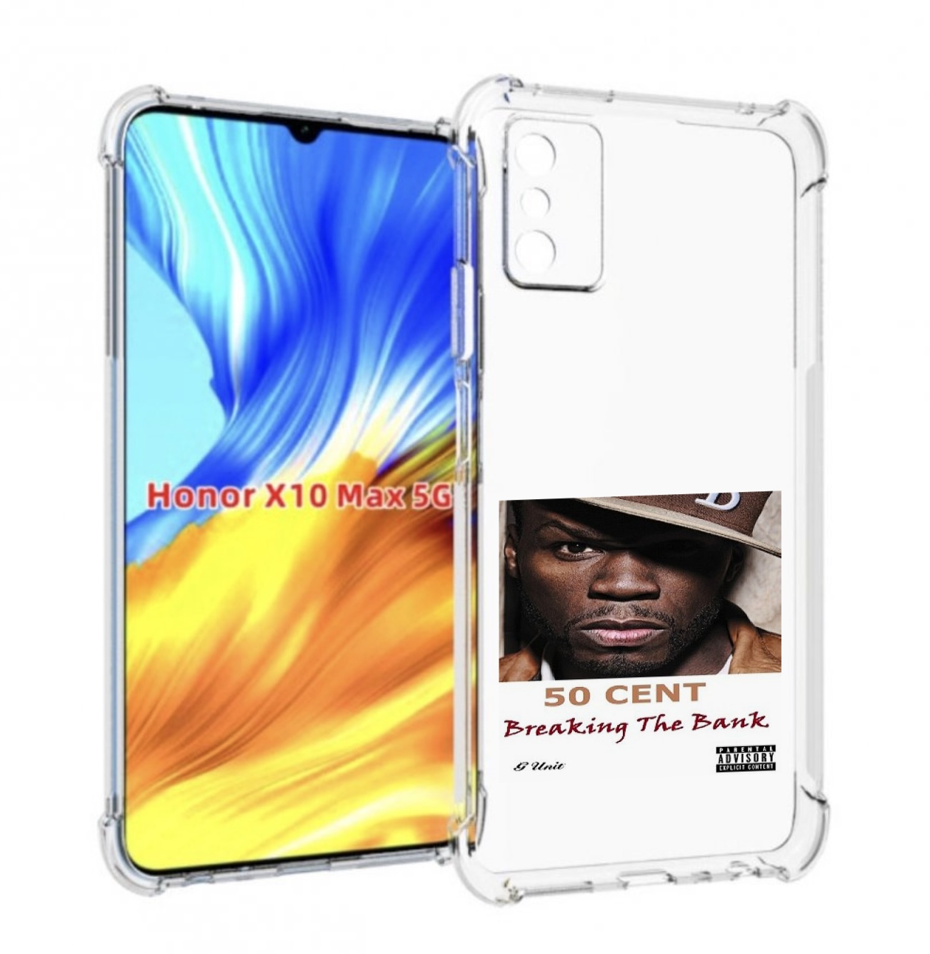 

Чехол MyPads 50 Cent - Breaking The Bank для Honor X10 Max, Прозрачный, Tocco