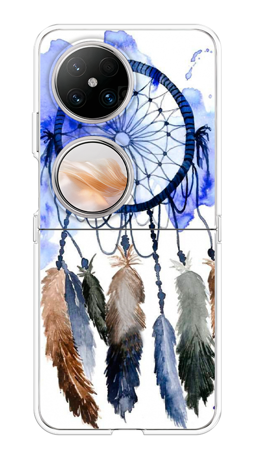 

Чехол на Huawei Pocket 2 "Ловец снов 1", Коричневый;синий, 6123850-1