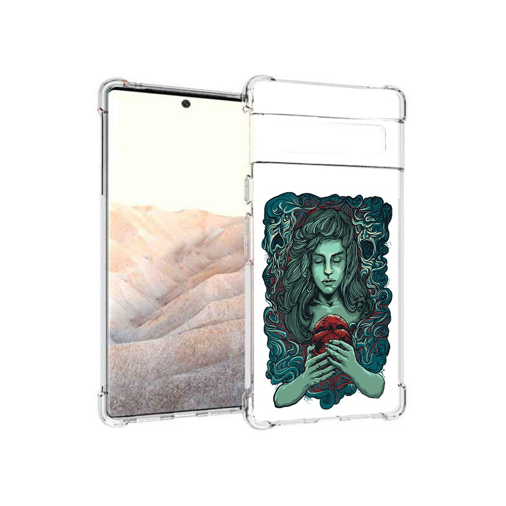 

Чехол MyPads Tocco для Google Pixel 6 Pro спящая девушка, Прозрачный, Tocco