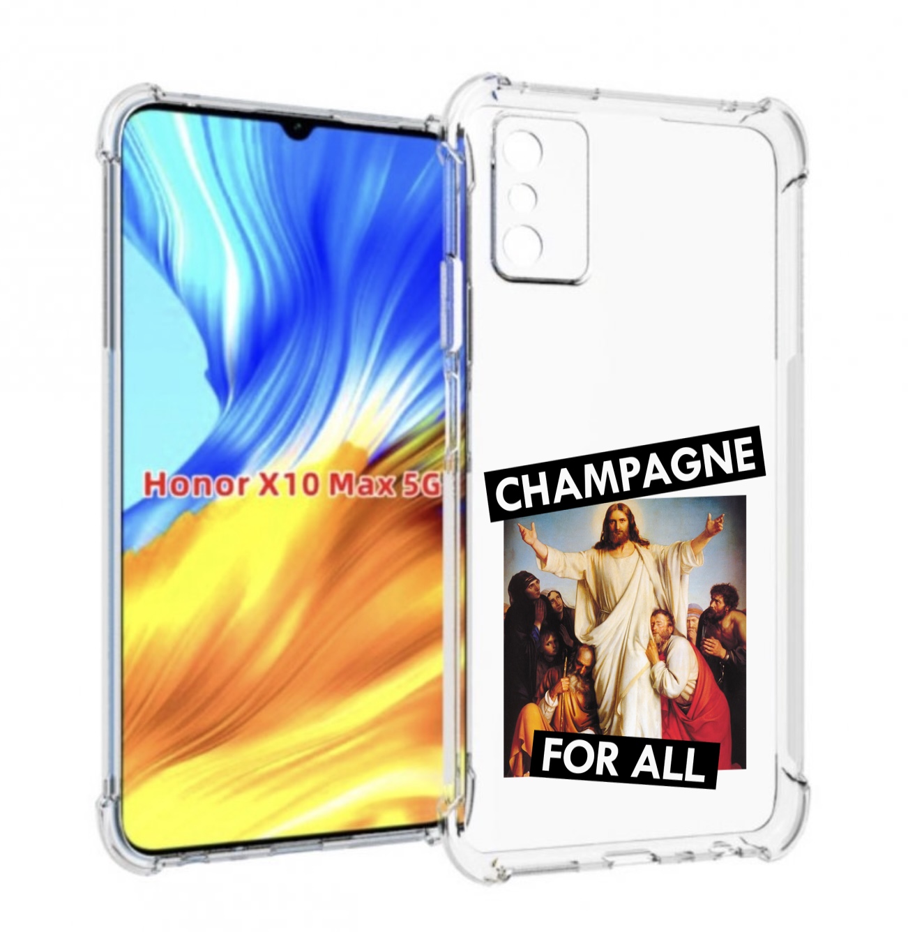 

Чехол MyPads шампанское для Honor X10 Max, Прозрачный, Tocco
