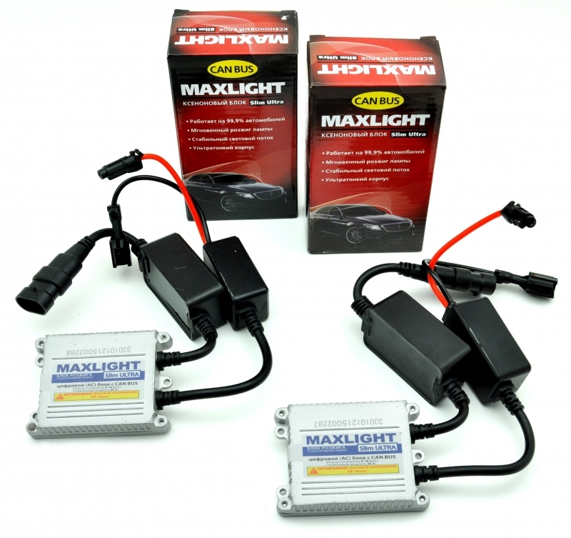 Штатные ксеноновые лампы MaxLight Slim Ultra Н27 5000К