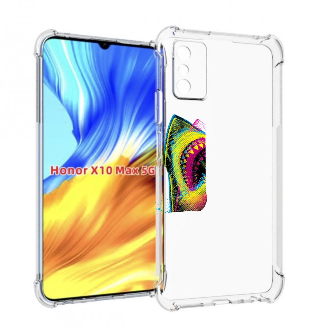 

Чехол MyPads челюсти-2 для Honor X10 Max, Прозрачный, Tocco