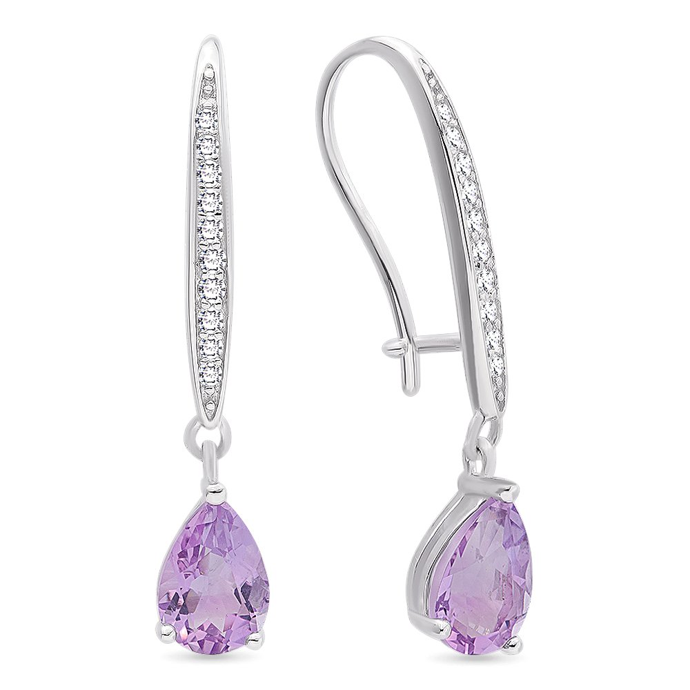 

Серьги из серебра с аметистом 585Gold 702005350, 702005350
