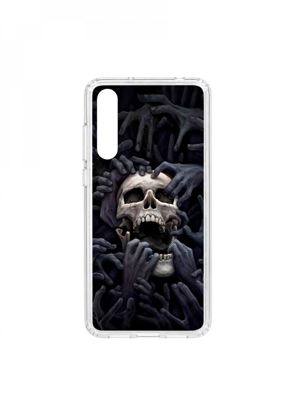 фото Чехол для huawei p20 pro (plus) kruche print skull hands кruче