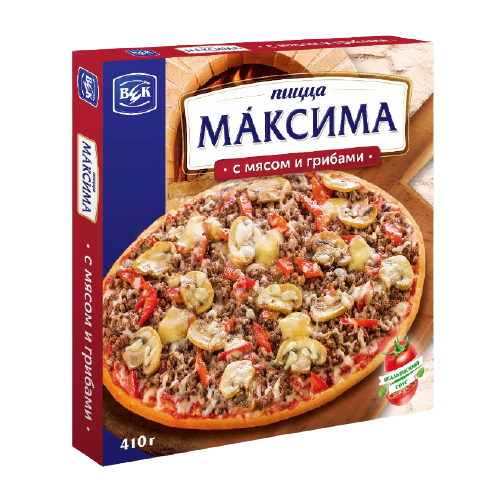 

Пицца Век Максима с мясом и грибами замороженная 410 г