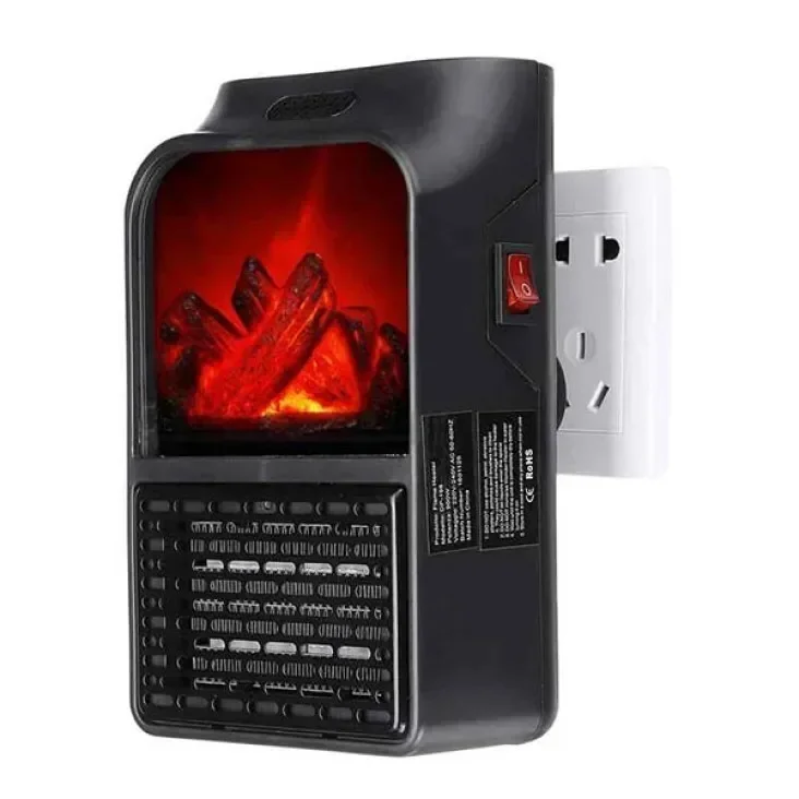 Мини-обогреватель Jiejia Flame Heater ynd 900 900w desktop vertical electric heater ptc ceramic flame retardant space heater 2 gear adjustment eu plug